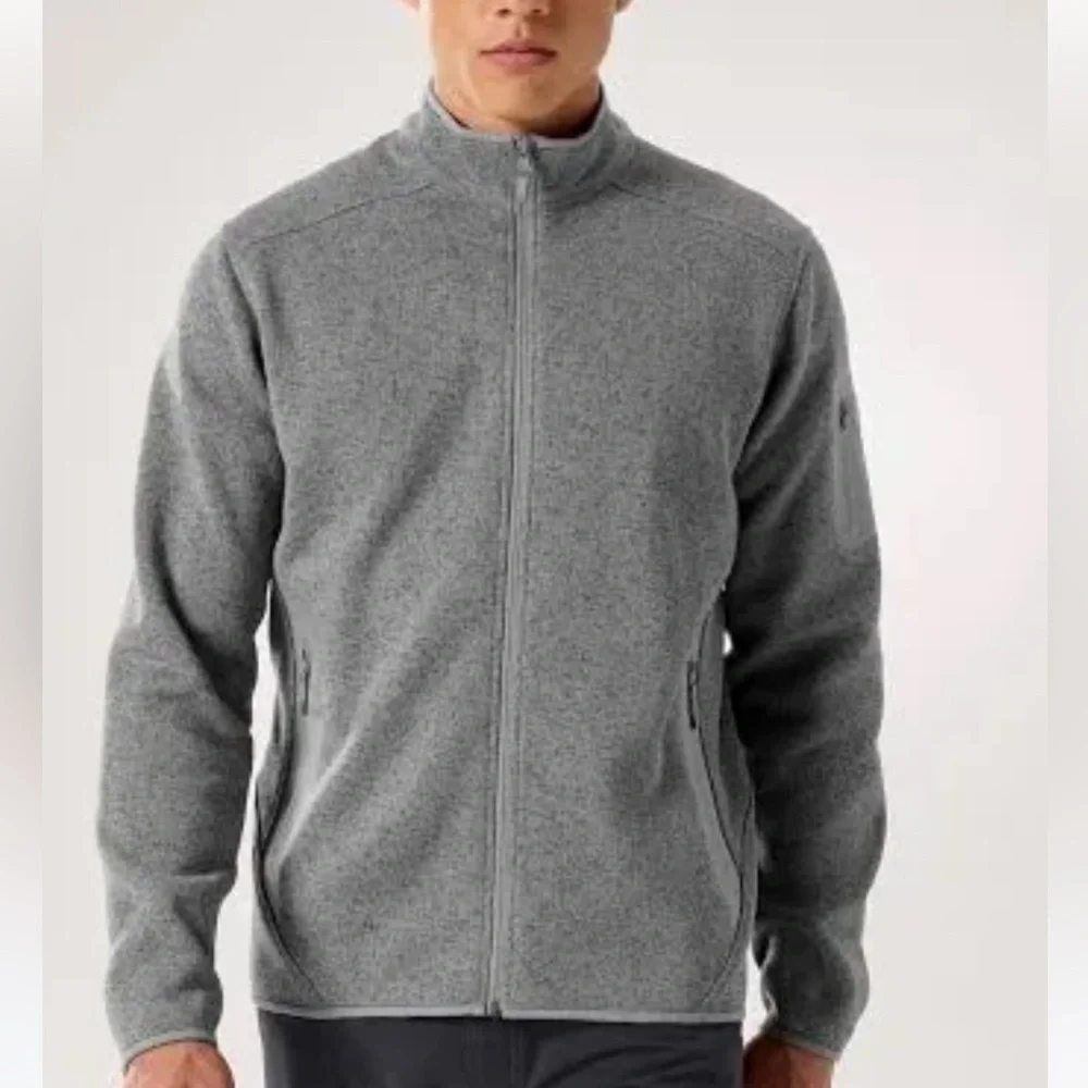 ARCTERYX Covert Fleece Zip Up Jacket Sweatshirt Green w/ Sleeve Pocket Size S - Picture 2 of 11
